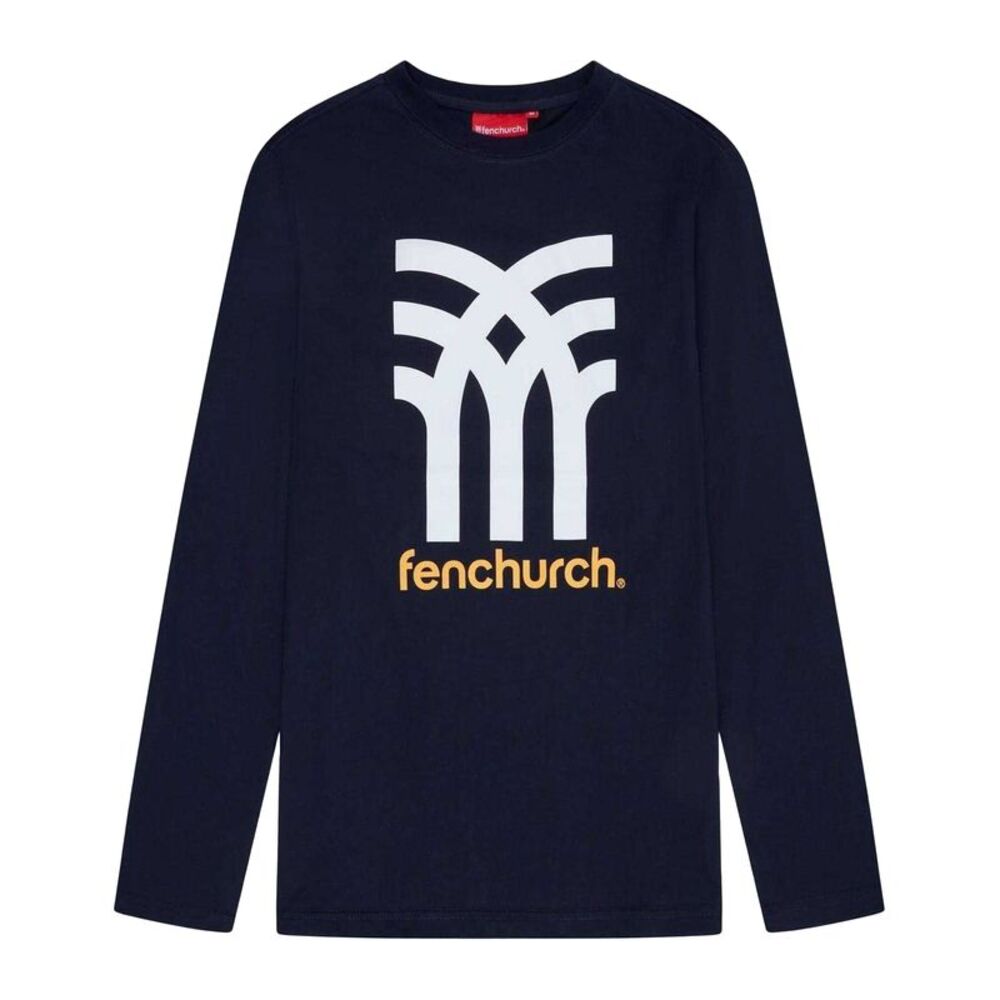 Fenchurch Mens Wentworth Big Logo T-Shirt / Navy